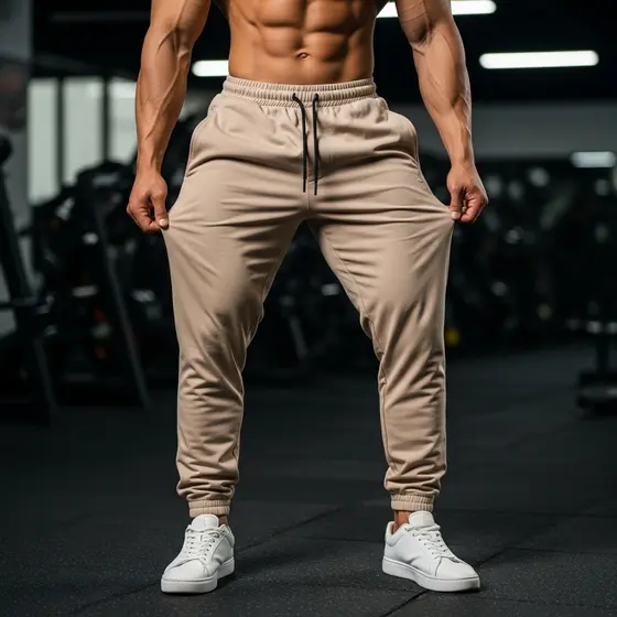 Calça Jogger Tactel com Elastano Premium para Treino Esportiva Masculina Elastico No Punho