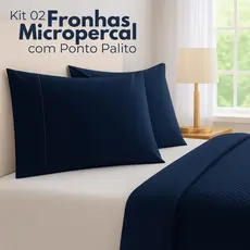 Par De Fronha 400 Fios 70x50cm Com Ponto Palito E Toque Acetinado Preço Baixo Não Faz Bolinha