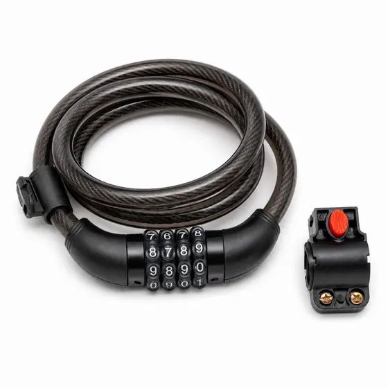 Cadeado Para Bicicleta GTA Com Segredo 12mm X 1000mm Com Suporte Para Bike E-bike