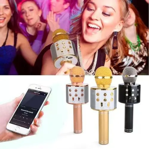 Microfone Infantil de Karaokê de Sem Fio Bluetooth