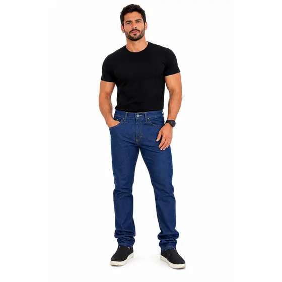 Calça Masculina Jeans Tradicional Premium Promoção Barata Trabalho Resistente