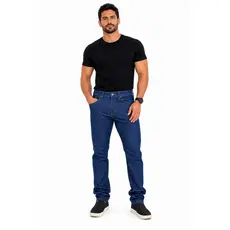 Calça Masculina Jeans Tradicional Premium Promoção Barata Trabalho Resistente
