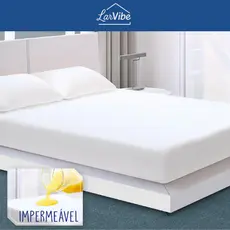 Capa Protetora Impermeável para Colchão com Elástico - Antiácaros, Cama Box Solteiro, Casal e Queen