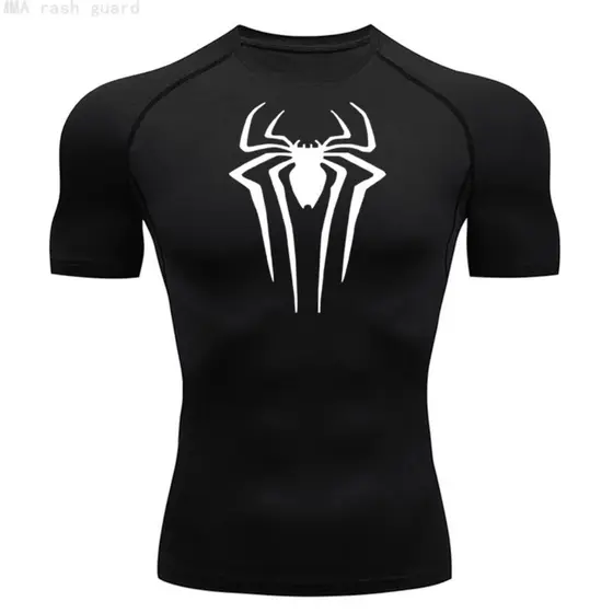 Camiseta Dry Fit Homem aranha Manga Curta academia Treino Camisa