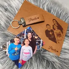 Kit Carteira Porta Documentos Personalizada Masculina com Nome Logo Foto – Brinde Presente Personalizado Atacado