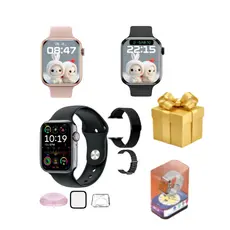 Smartwatch X Mini Série 10 38mm relógio Pulsos Fino 2/3 Pulseiras IOS e Android Original nota fiscal