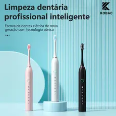 Escova Dental Sonic: Limpeza Profunda e Conforto Garantidos | Tecnologia Recarregável com Resistência à Água IPX7