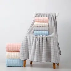 Toalha de Banho Felpa Coral Vintage 70*140cm – Secagem Rápida, Absorvente, Spa, Hotel e Casa