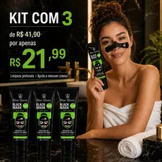 Máscara Facial Peel Off Removedora de Cravos | Black Mask | Carvão Ativado | Limpeza Profunda