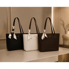 Bolsa Feminina Ombro Tote Bag Couro Pu com Alça Trabalho Faculdade Dia a Dia Clássica Elegante Ipad