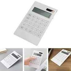 Calculadora Ultra Fina Slim 12 Dígitos Display Fonte dupla de energia| Ideal para Estudo Escritório Organização Lojas