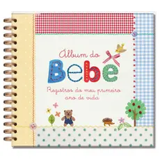 Livro Álbum de Registro Primeiro Ano do Bebê | Álbum Scrap book– Modelos de Album | Presente - Registre Grandes Momento