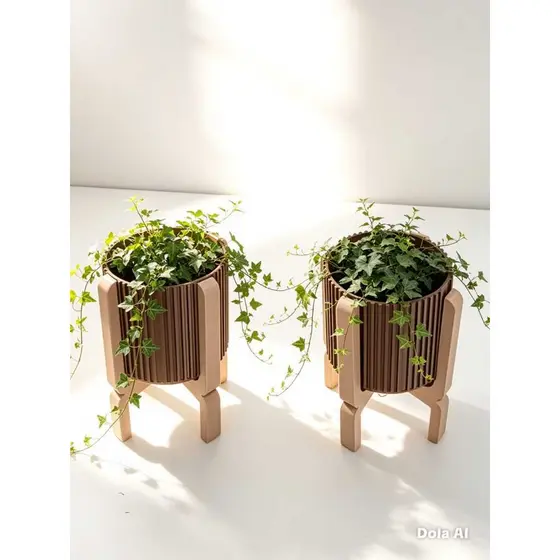 Vaso Decorativo Minimalista com Pés | Design Moderno para Suculentas e Plantas