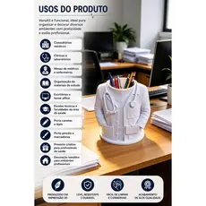 Organizador de Canetas para Jaleco Médico em Impressão 3D | Suporte Decorativo