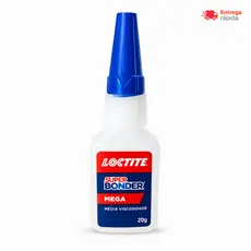 Loctite Super Bonder Mega 20g Cola Instantânea Original Alta Resistência Secagem Rápida