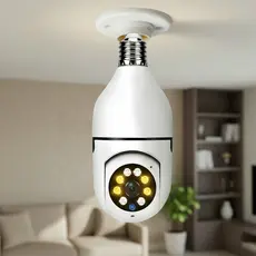 Câmera De Segurança Wifi Com Microfone E Alto-falante Visão Noturna, 360°via   App: PixLink-cam