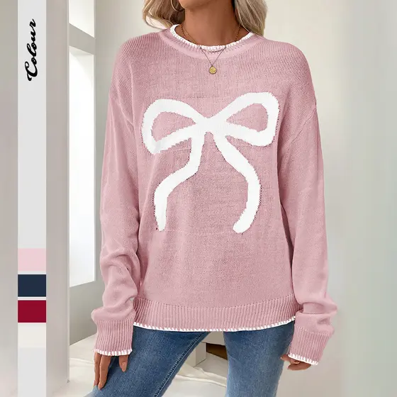 [100% roupas] outono inverno venda quente Cross-Border doce manga comprida em torno do pescoço dia dos namorados namoro