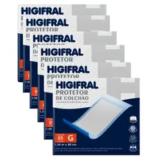 Kit 6 Pcts Protetor de Colchão e Lençol Descartável Higifral