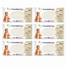 Lenço Umedecido Caixa Personalidade Baby  6 Pacotes C/50un Alta Qualidade e Conforto