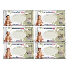 Lenço Umedecido Personalidade Baby  8 Pacotes C/50un