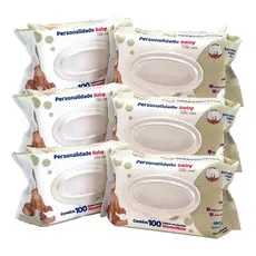 kit 6 Pcts Toalhas Umedecidas Personalidade Baby