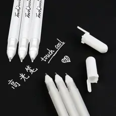 1/2/3 pçs Canetas De Destaque Brancas 0.8mm Criativas De Desenho E Marcação Para Arte Escola Trabalho De Design