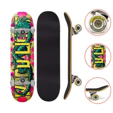 Skate Iniciante Completo Chinese Pink Wood Light