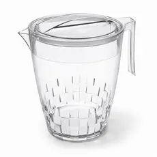 Jarra Acrílica Grande Transparente 3L com Tampa para Água Suco e Bebidas