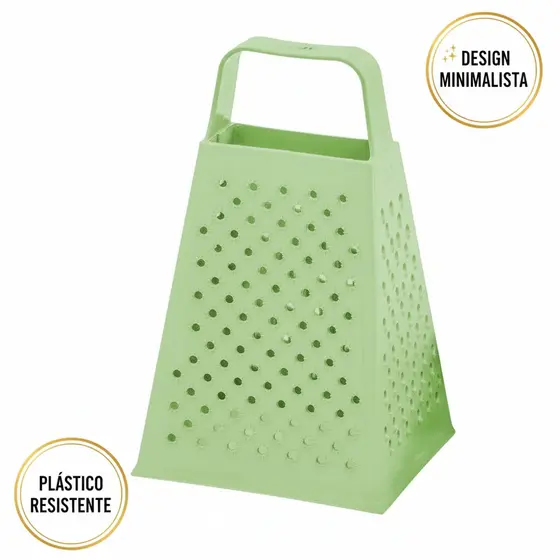 Ralador 4 Faces Fatiador de Plástico para Queijo Legumes e Frutas