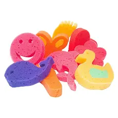 Esponja de Banho Infantil Divertida Figuras Coloridas Esponja Macia para Bebê e Criança