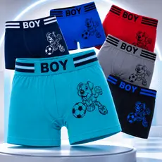 Kit 3/6 Cuecas Box Boxer Microfibra Infantil Juvenil MEN Boy Criança Masculino 01 a 16 Anos