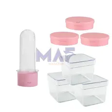 Kit 10 Tubete 8cm + 10 Latinhas 5x1 + 10 Caixinhas 5x5 Festa Simples Só 1 Bolinho Festa Lembrancinha