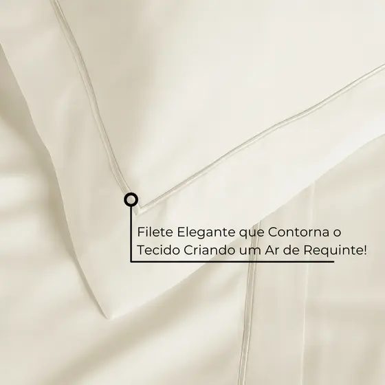 Jogo de Cama Lençol 4 Peças 100% Algodão 300 Fios Percal Casal Queen King Essence Habitat