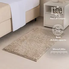 Tapete Passadeira Sala Quarto Cozinha Corredor 50cmx1,00m Antiderrapante Várias Cores Felpuda Oasis