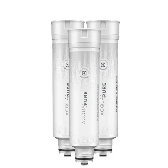 Kit 3 Filtros/Refis Originais de Água para Purificador Electrolux PE11B/PE11X/PC41B/PC41X/PH41B/PH41X