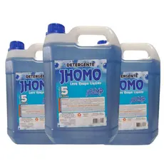 Kit 3 Lava Roupas Liquido Jhomo Jholimp - Azul 5L