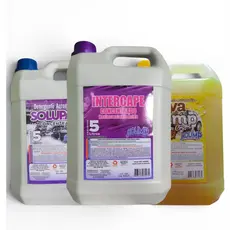 Kit Desincrustante Limpa Baú 5L + Desengraxante Solupan 5L + Shampoo Automotivo C/cera 5L