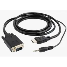 Cabo Conversor Hdmi Macho Para Vga Macho 1.50 Metros Banhado