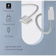 Cabo Usb-c Magsafe 3 Para Carregador MacBook Pro Air M2 140W Longo 1.8M