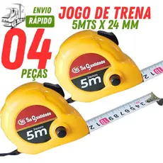 Trenas de 5m com Trava Freio de 25cm Pacote com 04/03/02/01 Unidades Para Construção Casa e Trabalho