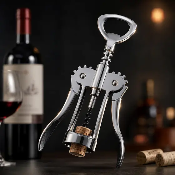 Abridor de Vinho Saca Rolhas Borboleta Profissional Metal Reforçado para Garrafas