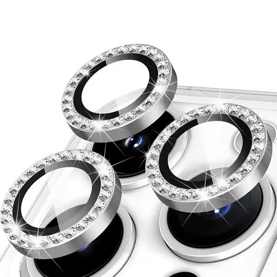 Kit Película de Lente com Strass para Câmera–Brilho Premium, Proteção Anti-Risco e Alta Transparência