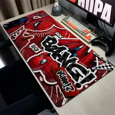MousePad Speed Gamer Antiderrapante Bordas Costuradas Confortavel Liso Com Estampa Do Homen Aranha Com Diversos Tamanhos
