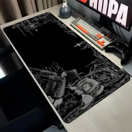 MousePad Speed Gamer Antiderrapante Bordas Costuradas Confortavel Liso Com Estampa De Anime Gotico Com Varios Tamanhos