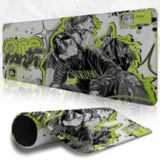 MousePad Speed Gamer Antiderrapante Bordas Costuradas Confortavel Liso Com Estampa De Anime Street Grean Varios Tamanhos
