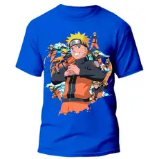 Camiseta Infantil Juvenil Adulto  do Naruto Anime Camisa 100% Algodão