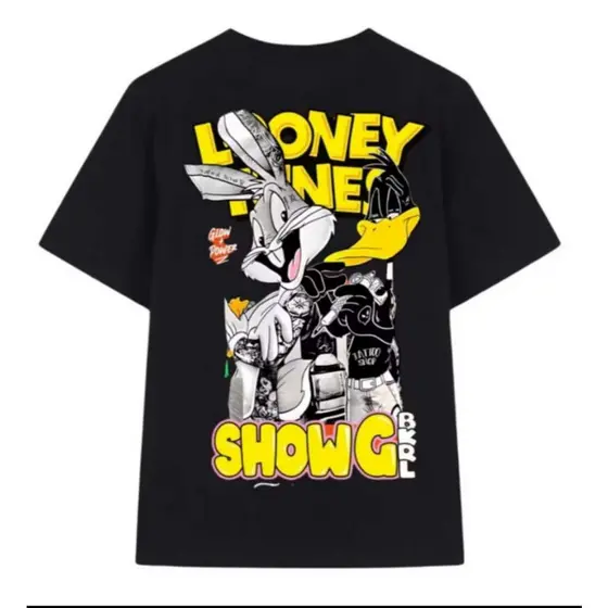 Camisa Camiseta oversizerd Infantil juvenil menino e menina Looney Tunes Patolino 100% Algodão