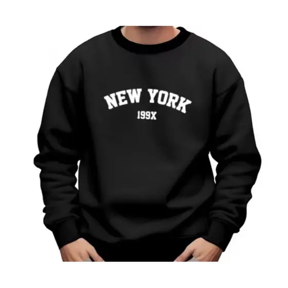 Moletom Gola Redonda Unissex com Tecido Flanelado para Mais Conforto NY