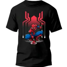 Camiseta infantil menino menina jovens de personagem homem aranha Spider Man Camisa 100% Algodão