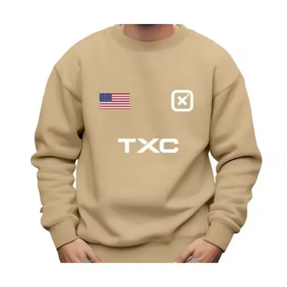 Modelo: TCX Gola careca (redonda), sem capuz e sem bolso canguru.